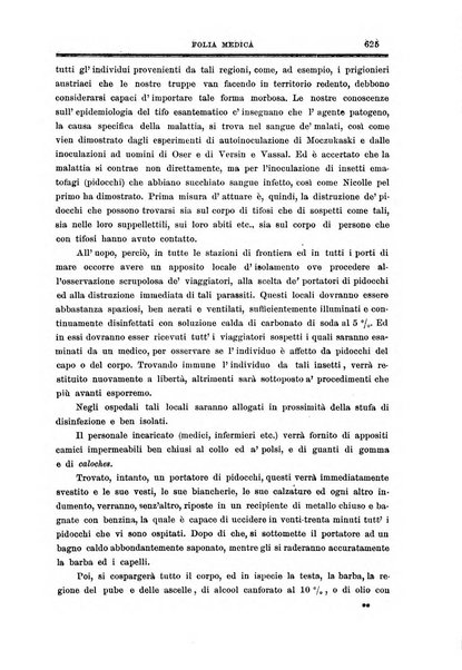 Folia medica periodico trimensile di patologia e clinica medica