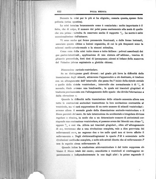 Folia medica periodico trimensile di patologia e clinica medica