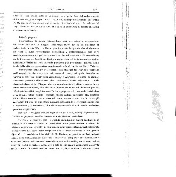 Folia medica periodico trimensile di patologia e clinica medica