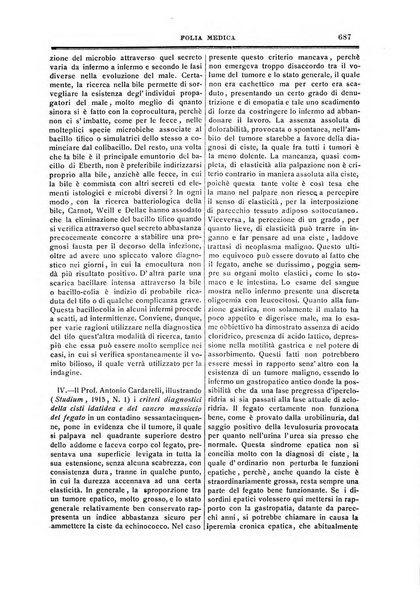 Folia medica periodico trimensile di patologia e clinica medica