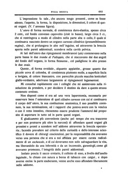 Folia medica periodico trimensile di patologia e clinica medica