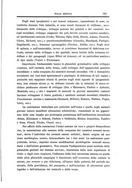 Folia medica periodico trimensile di patologia e clinica medica