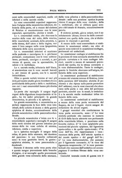 Folia medica periodico trimensile di patologia e clinica medica