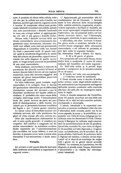 Folia medica periodico trimensile di patologia e clinica medica