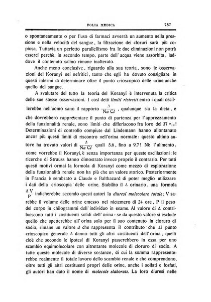 Folia medica periodico trimensile di patologia e clinica medica