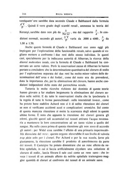 Folia medica periodico trimensile di patologia e clinica medica