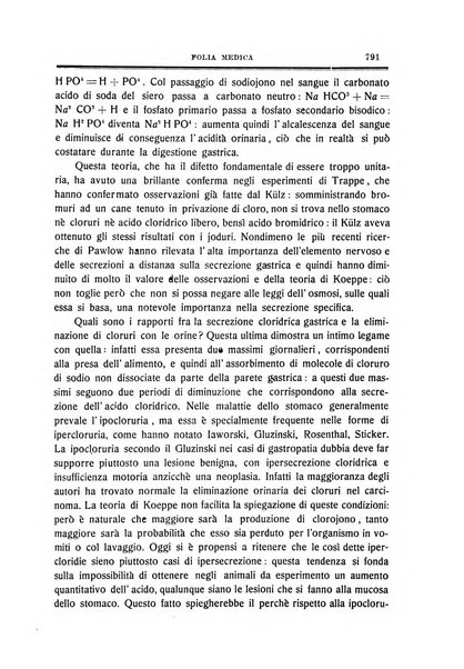 Folia medica periodico trimensile di patologia e clinica medica