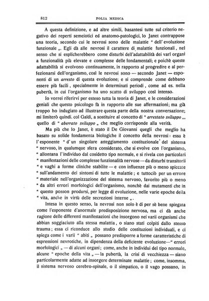 Folia medica periodico trimensile di patologia e clinica medica