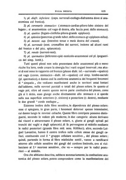 Folia medica periodico trimensile di patologia e clinica medica