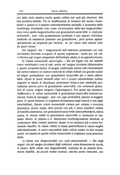 Folia medica periodico trimensile di patologia e clinica medica