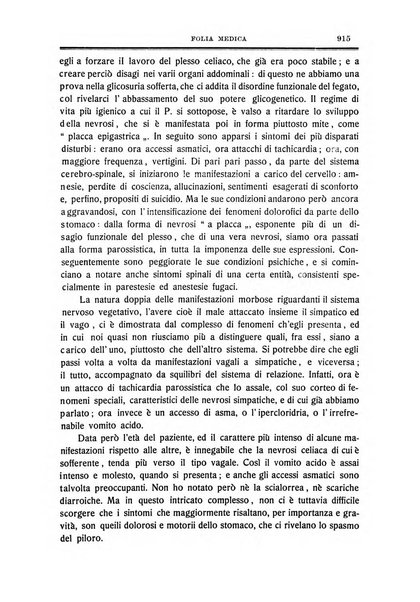 Folia medica periodico trimensile di patologia e clinica medica