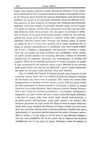 Folia medica periodico trimensile di patologia e clinica medica