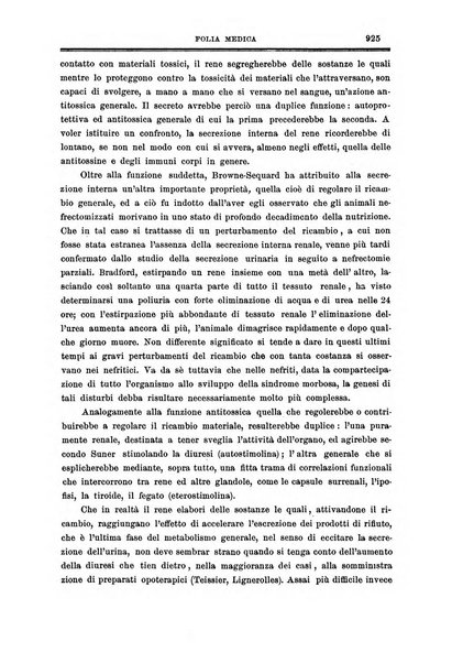 Folia medica periodico trimensile di patologia e clinica medica