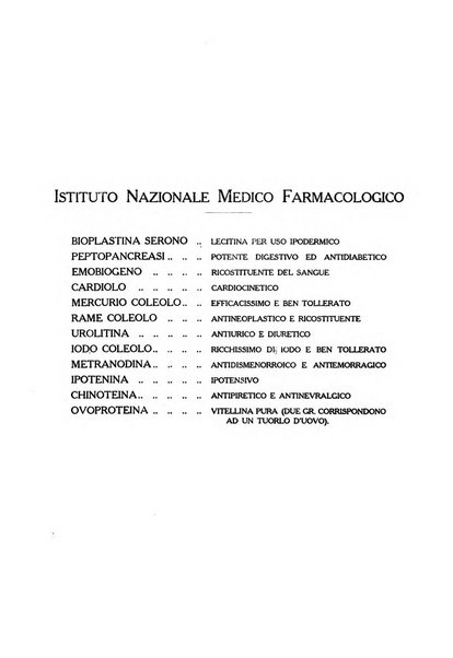 Folia medica periodico trimensile di patologia e clinica medica