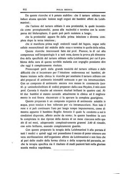 Folia medica periodico trimensile di patologia e clinica medica