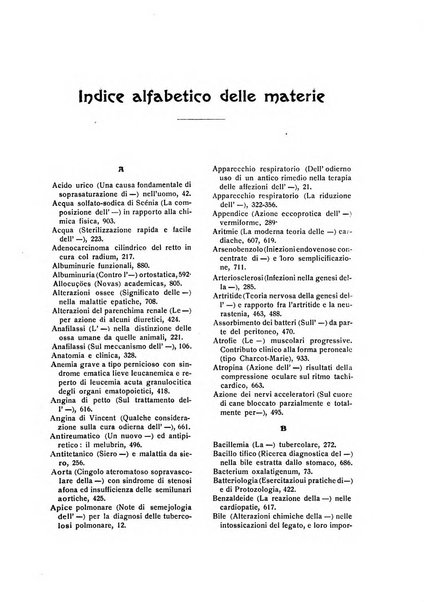 Folia medica periodico trimensile di patologia e clinica medica