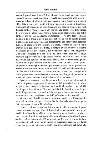 Folia medica periodico trimensile di patologia e clinica medica