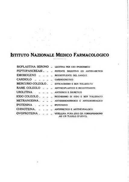 Folia medica periodico trimensile di patologia e clinica medica