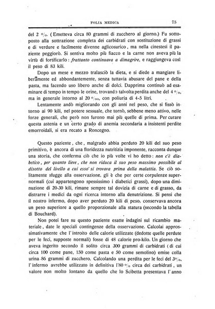 Folia medica periodico trimensile di patologia e clinica medica