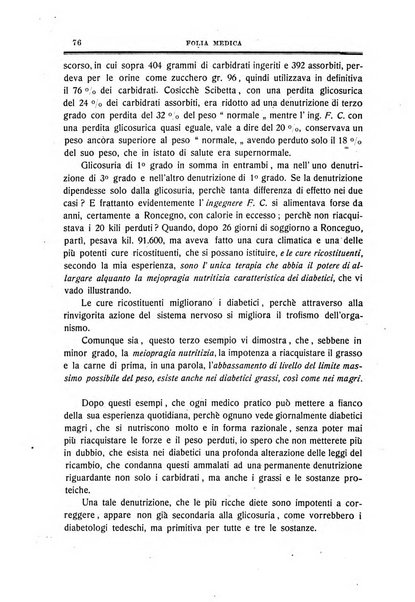 Folia medica periodico trimensile di patologia e clinica medica