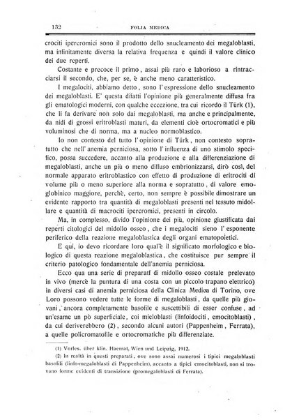 Folia medica periodico trimensile di patologia e clinica medica