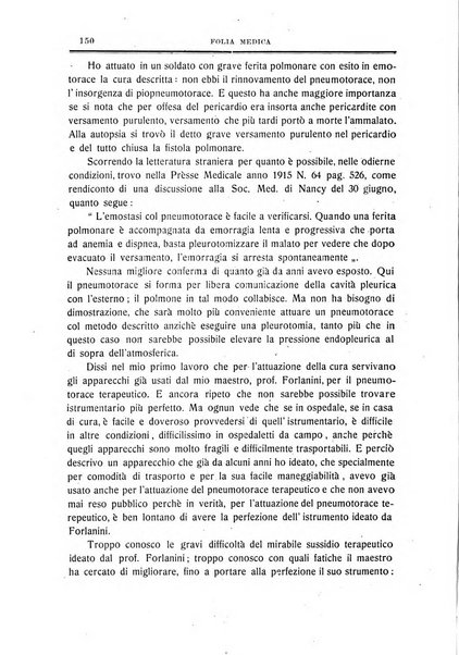 Folia medica periodico trimensile di patologia e clinica medica