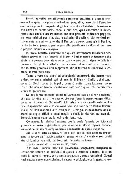 Folia medica periodico trimensile di patologia e clinica medica