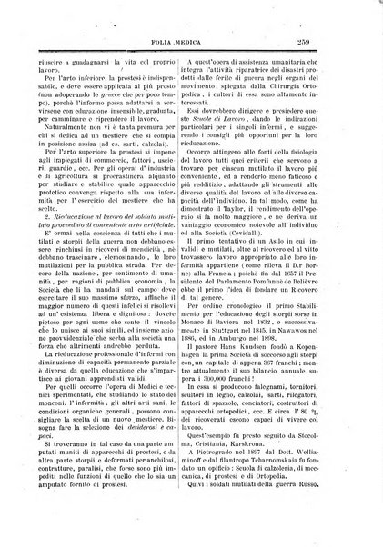 Folia medica periodico trimensile di patologia e clinica medica