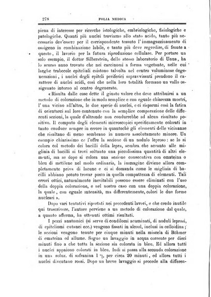 Folia medica periodico trimensile di patologia e clinica medica