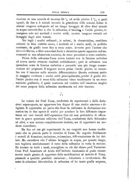 Folia medica periodico trimensile di patologia e clinica medica