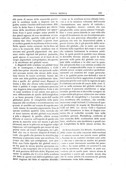 Folia medica periodico trimensile di patologia e clinica medica