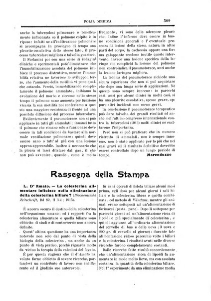 Folia medica periodico trimensile di patologia e clinica medica