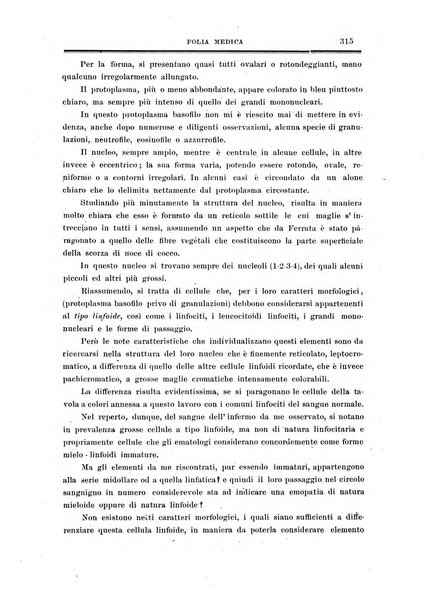 Folia medica periodico trimensile di patologia e clinica medica