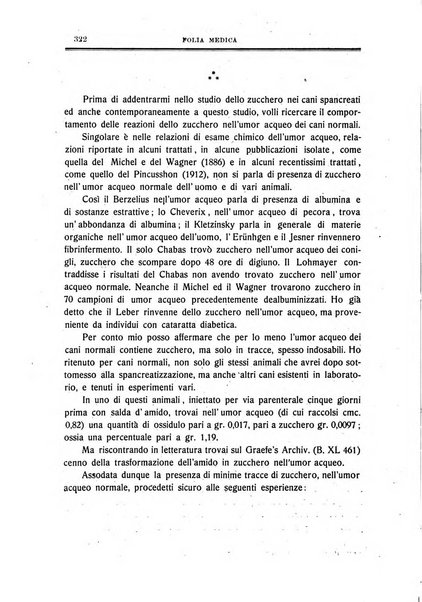 Folia medica periodico trimensile di patologia e clinica medica