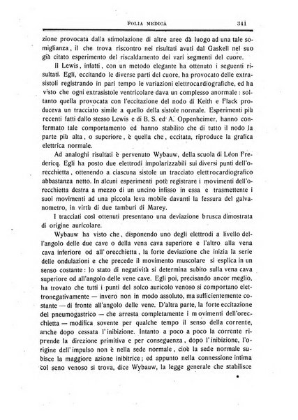 Folia medica periodico trimensile di patologia e clinica medica