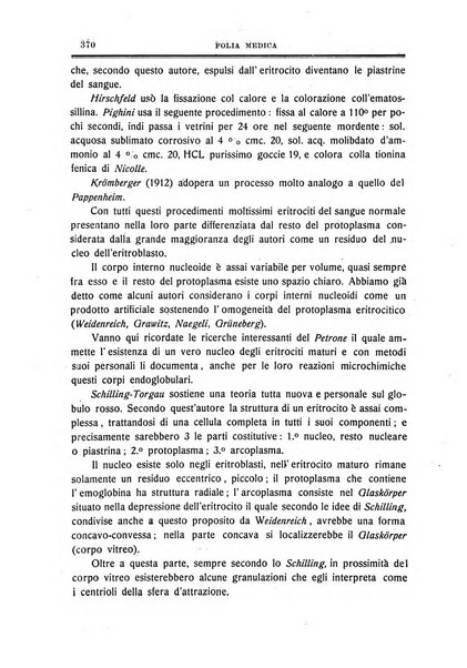 Folia medica periodico trimensile di patologia e clinica medica