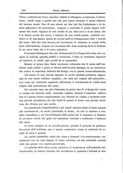 Folia medica periodico trimensile di patologia e clinica medica