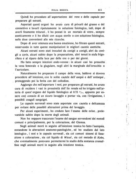 Folia medica periodico trimensile di patologia e clinica medica