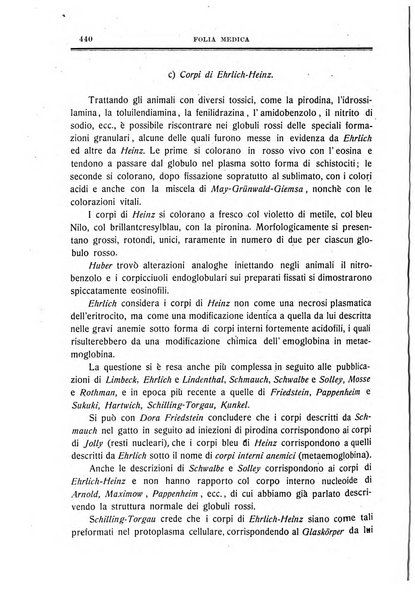 Folia medica periodico trimensile di patologia e clinica medica