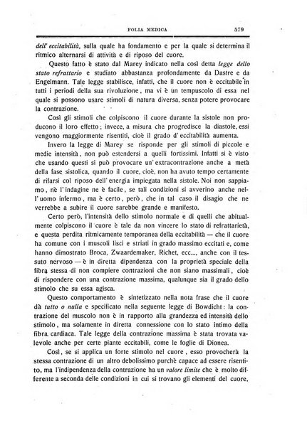 Folia medica periodico trimensile di patologia e clinica medica