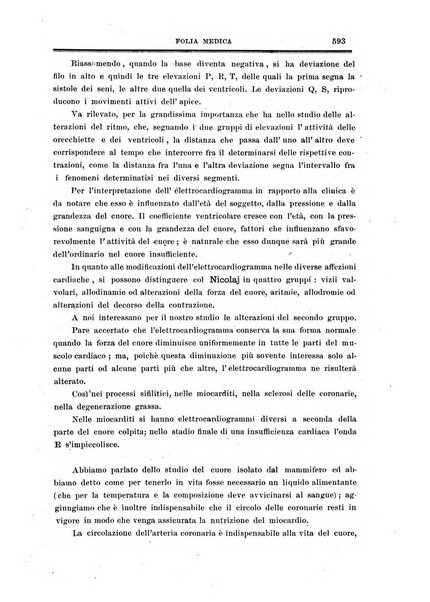 Folia medica periodico trimensile di patologia e clinica medica