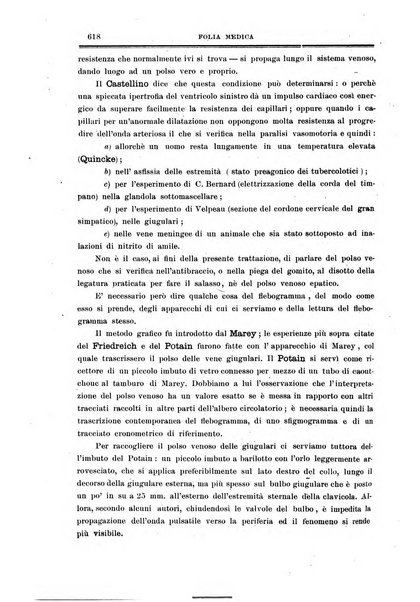 Folia medica periodico trimensile di patologia e clinica medica