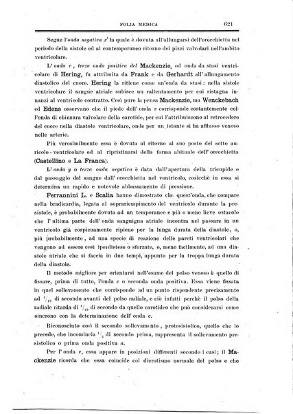 Folia medica periodico trimensile di patologia e clinica medica