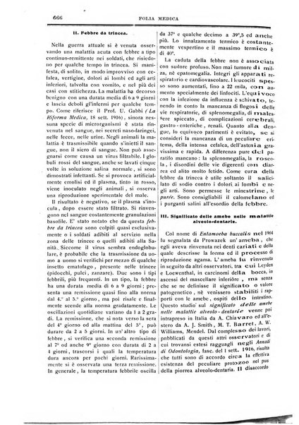 Folia medica periodico trimensile di patologia e clinica medica