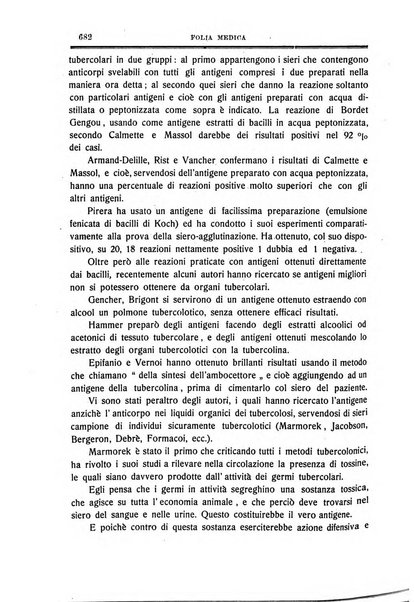 Folia medica periodico trimensile di patologia e clinica medica