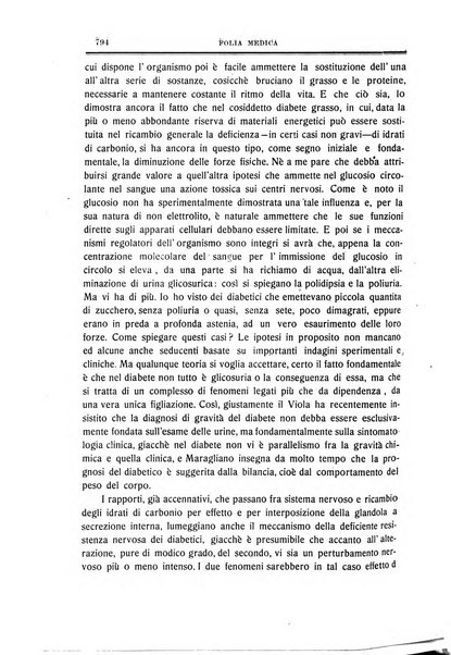 Folia medica periodico trimensile di patologia e clinica medica