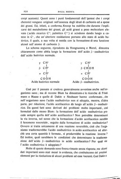 Folia medica periodico trimensile di patologia e clinica medica