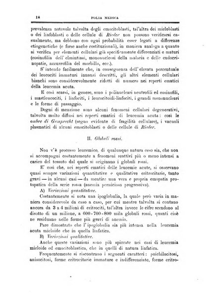 Folia medica periodico trimensile di patologia e clinica medica