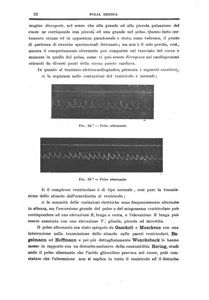 Folia medica periodico trimensile di patologia e clinica medica