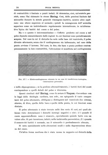 Folia medica periodico trimensile di patologia e clinica medica